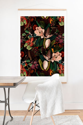 Burcu Korkmazyurek FLORAL AND BIRDS XXI Art Print And Hanger