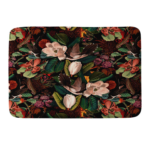 Burcu Korkmazyurek FLORAL AND BIRDS XXI Memory Foam Bath Mat