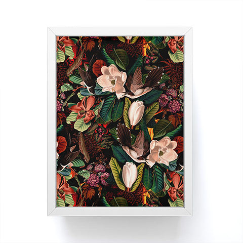 Burcu Korkmazyurek FLORAL AND BIRDS XXI Framed Mini Art Print