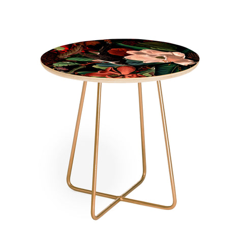 Burcu Korkmazyurek FLORAL AND BIRDS XXI Round Side Table