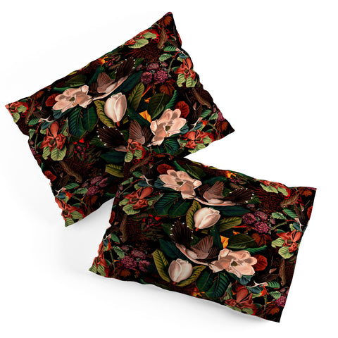 Burcu Korkmazyurek FLORAL AND BIRDS XXI Pillow Shams