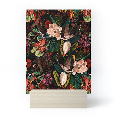 Burcu Korkmazyurek FLORAL AND BIRDS XXI Mini Art Print