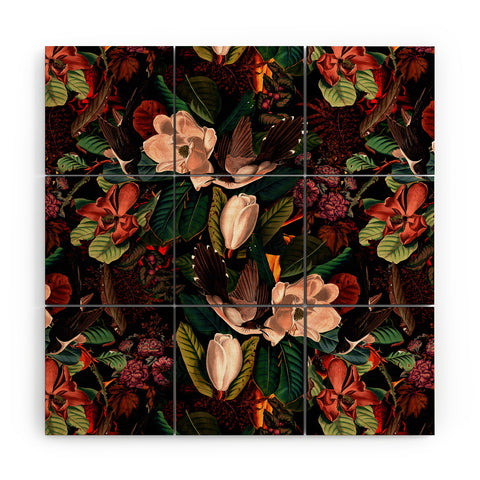 Burcu Korkmazyurek FLORAL AND BIRDS XXI Wood Wall Mural