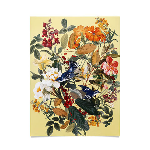 Burcu Korkmazyurek Floral and Birds XXIX Poster