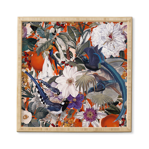 Burcu Korkmazyurek Floral and Birds XXVI Framed Wall Art