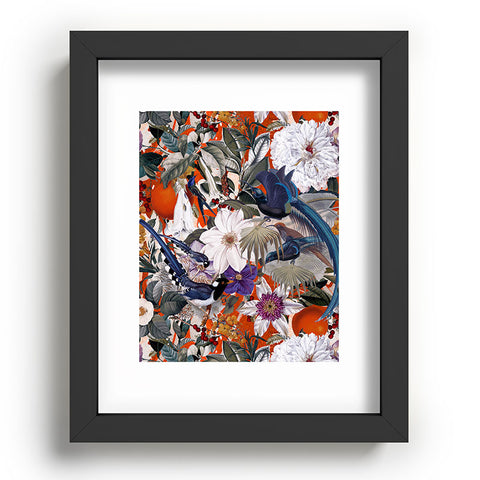 Burcu Korkmazyurek Floral and Birds XXVI Recessed Framing Rectangle