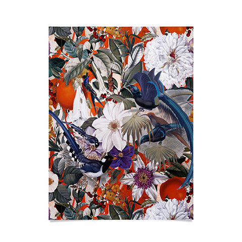 Burcu Korkmazyurek Floral and Birds XXVI Poster