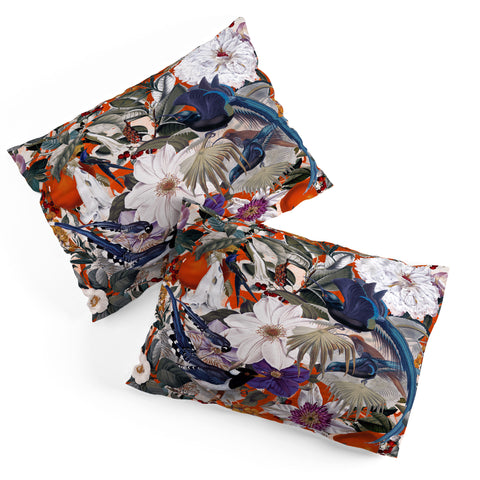Burcu Korkmazyurek Floral and Birds XXVI Pillow Shams