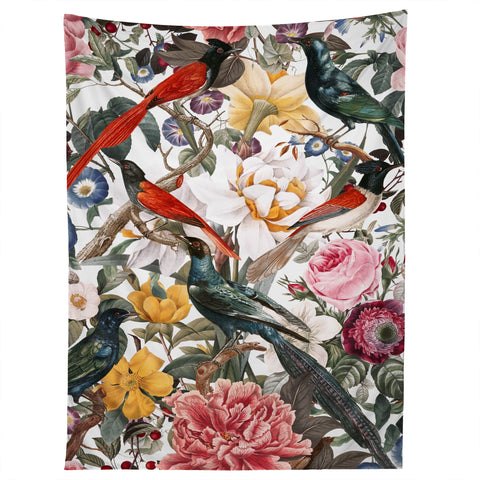 Burcu Korkmazyurek Floral and Birds XXXV Tapestry