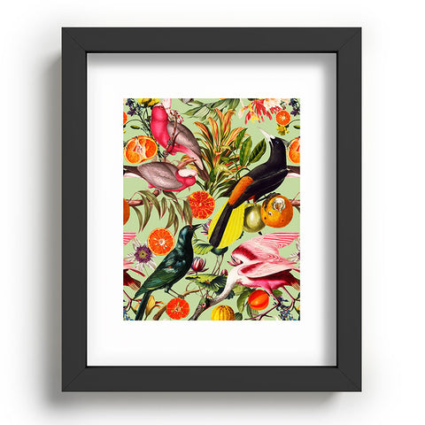 Burcu Korkmazyurek Floral and Birds XXXVII Recessed Framing Rectangle