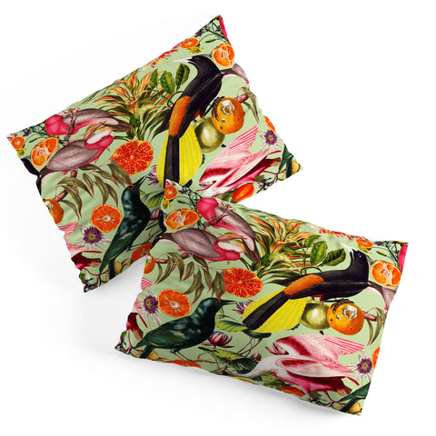 Burcu Korkmazyurek Floral and Birds XXXVII Pillow Shams