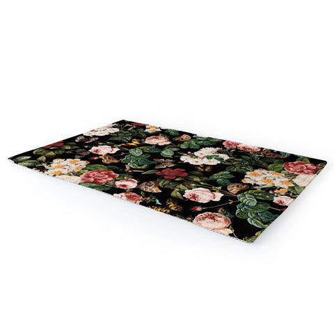 Burcu Korkmazyurek Floral and Butterflies Area Rug
