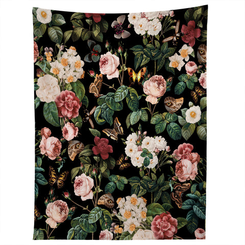 Burcu Korkmazyurek Floral and Butterflies Tapestry