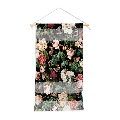 Burcu Korkmazyurek Floral and Butterflies Wall Hanging Portrait