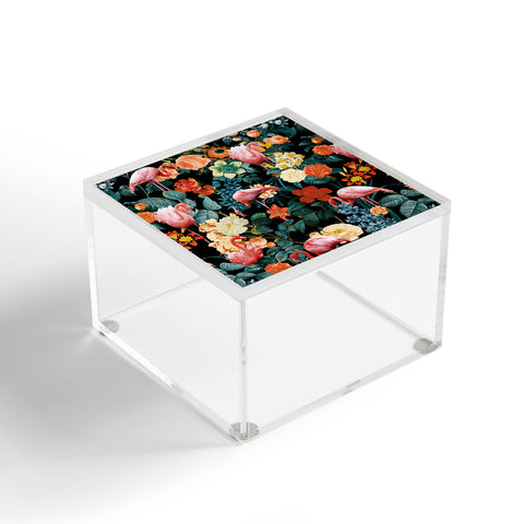 Burcu Korkmazyurek Floral and Flamingo II Acrylic Box