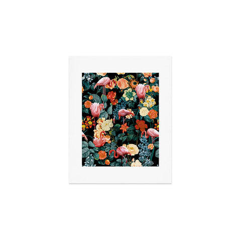 Burcu Korkmazyurek Floral and Flamingo II Art Print