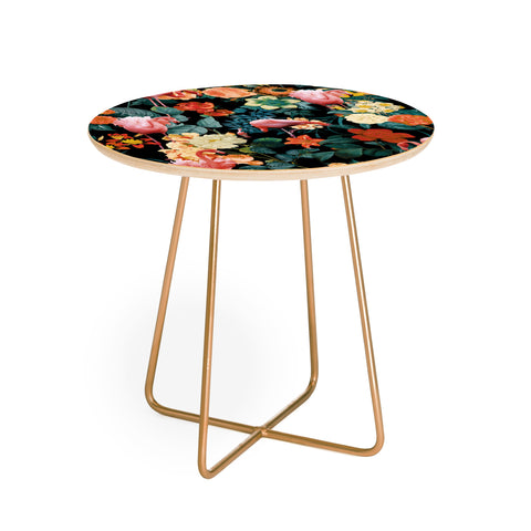 Burcu Korkmazyurek Floral and Flamingo II Round Side Table