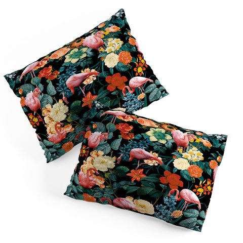 Burcu Korkmazyurek Floral and Flamingo II Pillow Shams