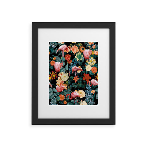 Burcu Korkmazyurek Floral and Flamingo II Framed Art Print