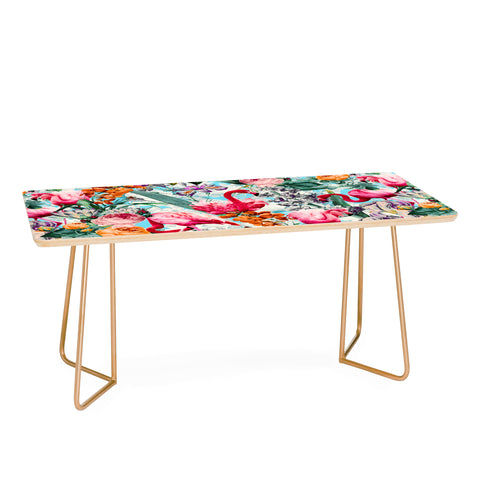 Burcu Korkmazyurek Floral and Flamingo VII Coffee Table