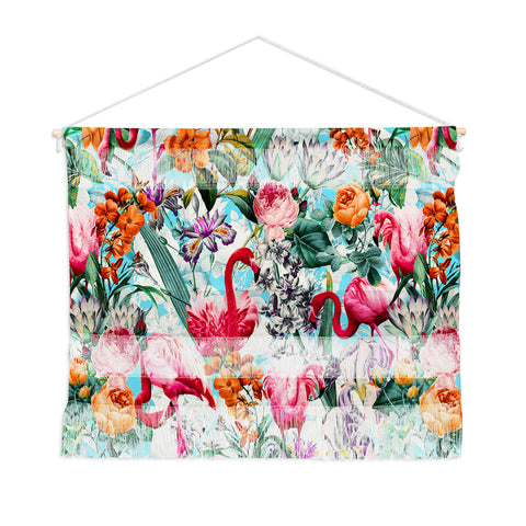 Burcu Korkmazyurek Floral and Flamingo VII Wall Hanging Landscape