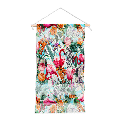 Burcu Korkmazyurek Floral and Flamingo VII Wall Hanging Portrait