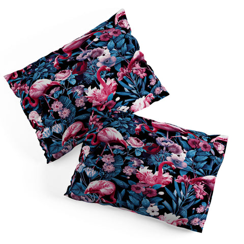 Burcu Korkmazyurek Floral and Flamingo VIII Pillow Shams