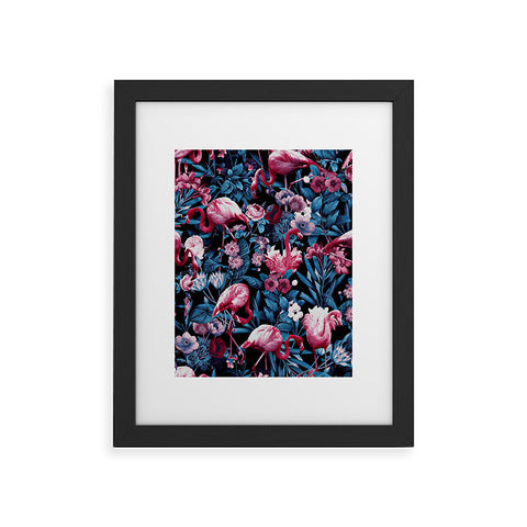 Burcu Korkmazyurek Floral and Flamingo VIII Framed Art Print