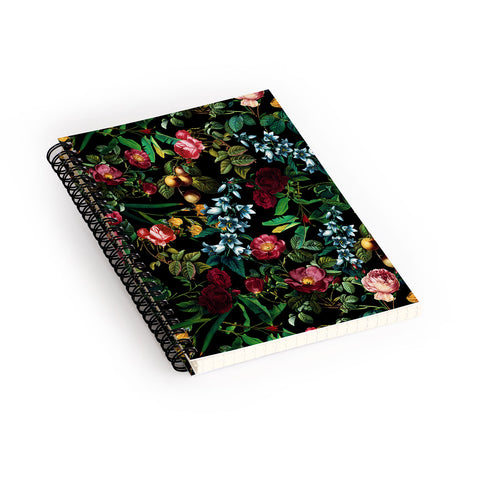 Burcu Korkmazyurek Floral Jungle Spiral Notebook