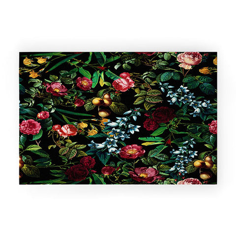 Burcu Korkmazyurek Floral Jungle Welcome Mat