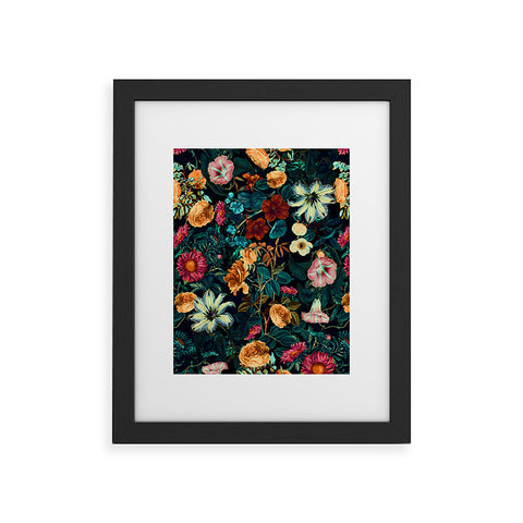 Burcu Korkmazyurek Floral Pattern Winter Garden Framed Art Print
