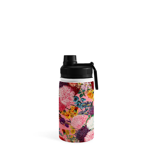 Burcu Korkmazyurek Floral Pink Pattern Water Bottle