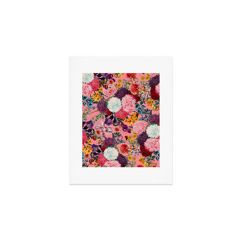 Burcu Korkmazyurek Floral Pink Pattern Art Print