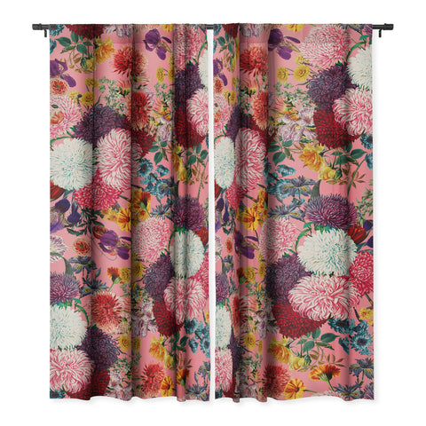 Burcu Korkmazyurek Floral Pink Pattern Blackout Non Repeat