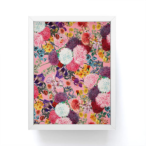 Burcu Korkmazyurek Floral Pink Pattern Framed Mini Art Print