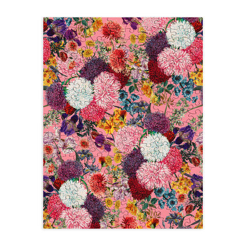 Burcu Korkmazyurek Floral Pink Pattern Puzzle