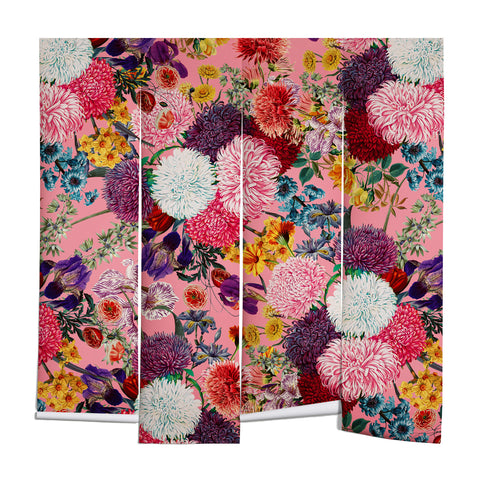 Burcu Korkmazyurek Floral Pink Pattern Wall Mural