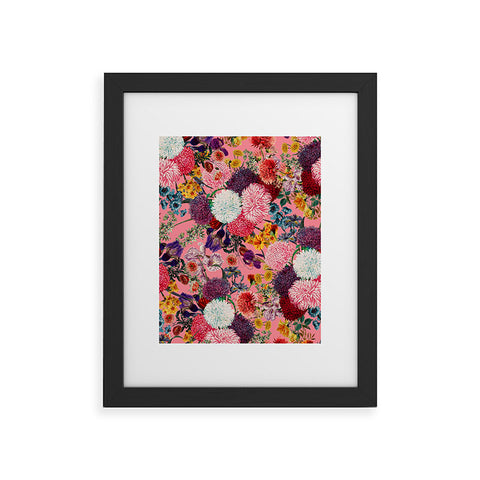 Burcu Korkmazyurek Floral Pink Pattern Framed Art Print