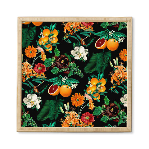 Burcu Korkmazyurek Fruit and Floral Pattern Framed Wall Art