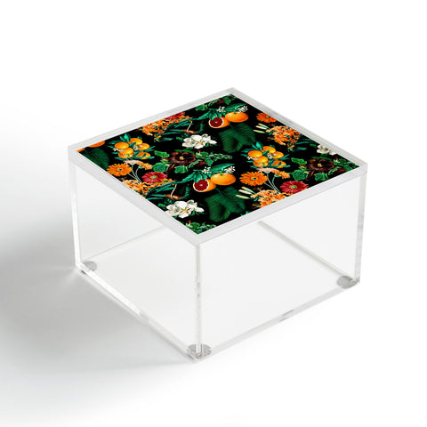 Burcu Korkmazyurek Fruit and Floral Pattern Acrylic Box