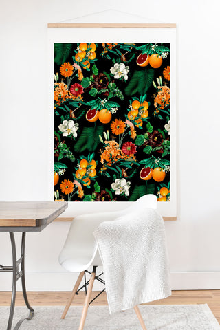 Burcu Korkmazyurek Fruit and Floral Pattern Art Print And Hanger