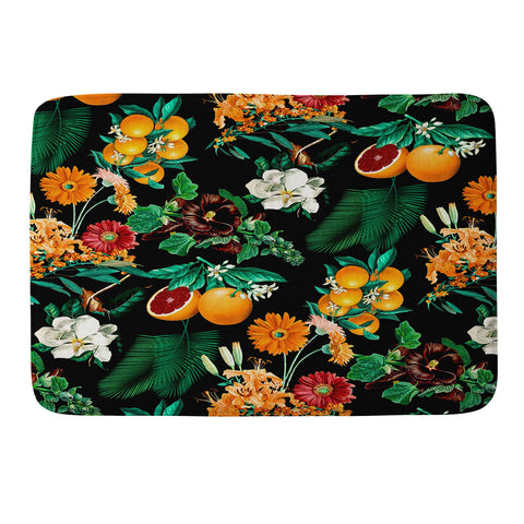 Burcu Korkmazyurek Fruit and Floral Pattern Memory Foam Bath Mat