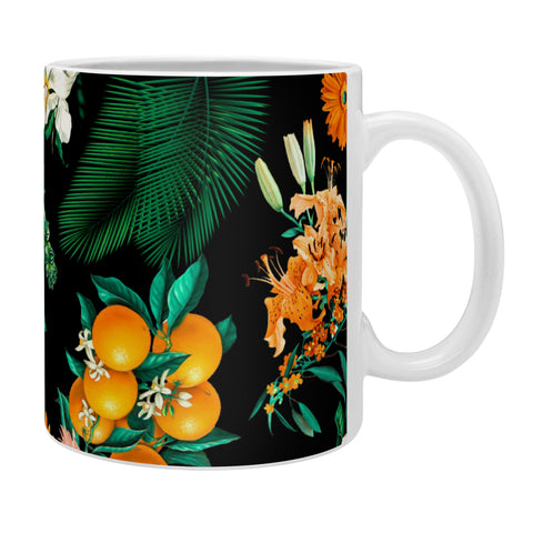 Burcu Korkmazyurek Fruit and Floral Pattern Coffee Mug