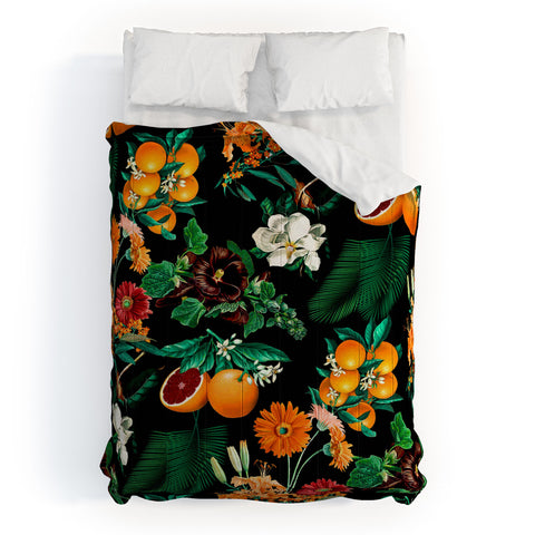 Burcu Korkmazyurek Fruit and Floral Pattern Comforter