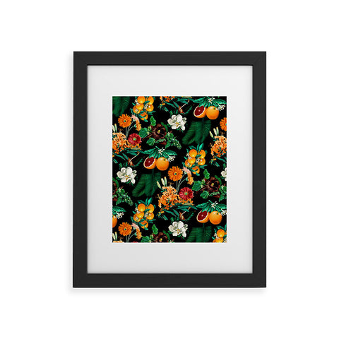 Burcu Korkmazyurek Fruit and Floral Pattern Framed Art Print