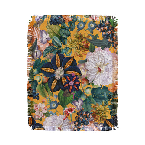 Burcu Korkmazyurek Garden of Eden II Throw Blanket