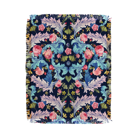 Burcu Korkmazyurek Garden Ornament III Throw Blanket