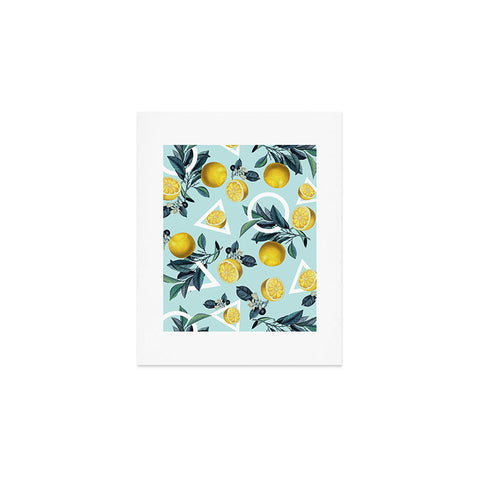 Burcu Korkmazyurek Geometric and Lemon III Art Print