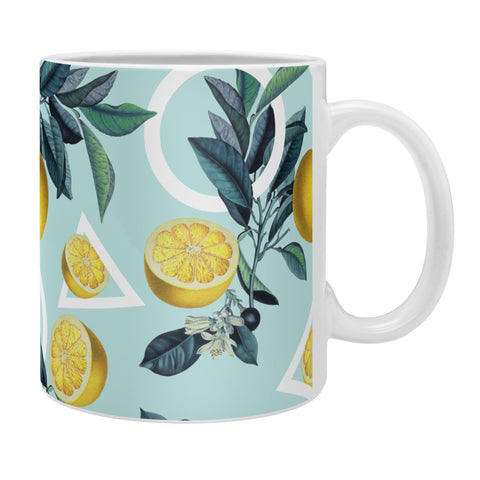 Burcu Korkmazyurek Geometric and Lemon III Coffee Mug