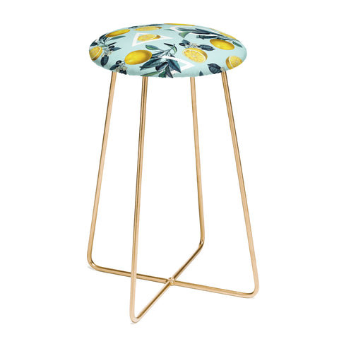 Burcu Korkmazyurek Geometric and Lemon III Counter Stool